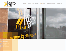 Tablet Screenshot of kgctherapy.com